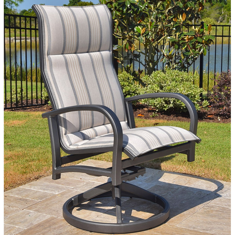 OutdoorMasterpiece Terrabay Swivel Patio Dining Chair with Cushion